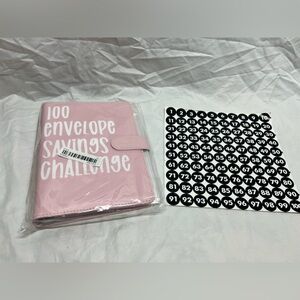 Savings money book pink